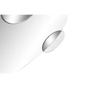 Ξύλινος καθρέφτης τοίχου με γυαλί DKD Home Decor Moderne Cercles image-2