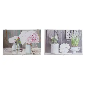 Armario de llaves DKD Home Decor MDF 46,5x6x31,5 cm (x2) image-0