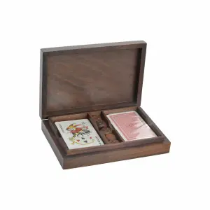 Card games DKD Home Decor Sheesham 18x12x4 cm image-0