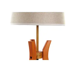 Λάμπα γραφείου από πολυεστέρα και ξύλο DKD Home Decor image-1