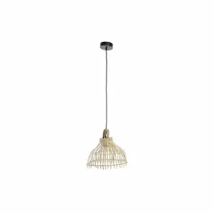 Metalowa lampa wisząca Urban z wikliny DKD Home Decor