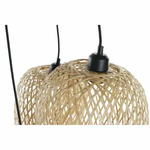 Tropikalna bambusowa lampa wisząca z metalu DKD Home Decor image-1
