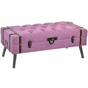 s3021986-bankzitting-van-metaal-polyester-en-mdf-hout-dkd-home-decor-fuchsia