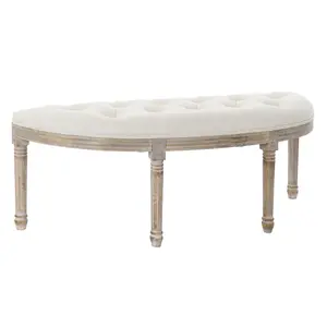 Sitzbank Bank aus Gummibaumholz und Kunststoff DKD Home Decor image-0