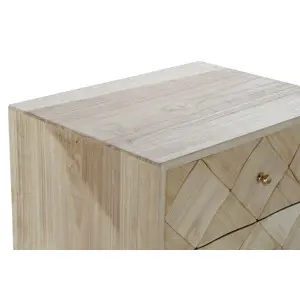 Cómoda de metal y madera de paulownia moderna DKD Home Decor 45x35x93 cm (x2) image-2