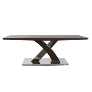 Τραπέζι τραπεζαρίας από ξύλο και ατσάλι DKD Home Decor 120x60x43,5 cm image-0