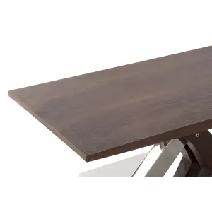 Τραπέζι τραπεζαρίας από ξύλο και ατσάλι DKD Home Decor 120x60x43,5 cm image-2