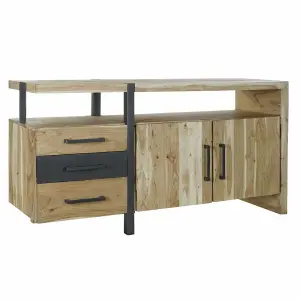Akazienmetallbuffet DKD Home Decor 170x54x90 cm image-1