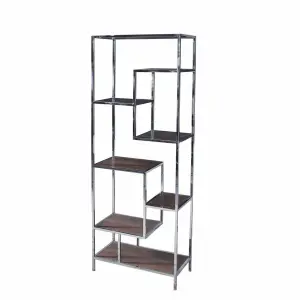 steel and mdf wood shelf DKD Home Decor