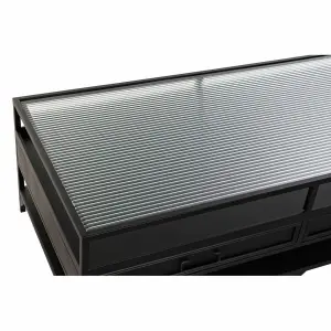 Γυάλινο τραπέζι σαλονιού με μέταλλο DKD Home Decor 120x60x40 cm image-1