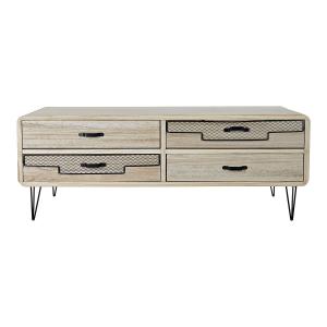 Paulownia wood TV unit DKD Home Decor 115x61x43 cm image-1