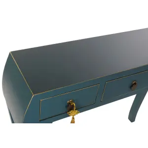 Wooden pine console DKD Home Decor 96x26x80 cm image-3