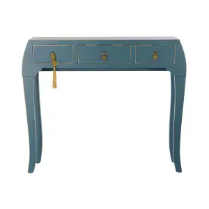 Wooden pine console DKD Home Decor 96x26x80 cm image-1