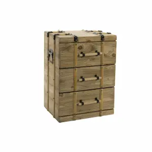 Wooden bedside table DKD Home Decor image-0