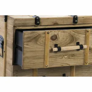 Wooden bedside table DKD Home Decor image-1