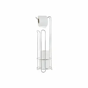 Metal plastic toilet roll holder DKD Home Decor image-0
