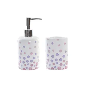 Accessoires salle de bain abs dolomite avec taupes DKD Home Decor (x2) image-0