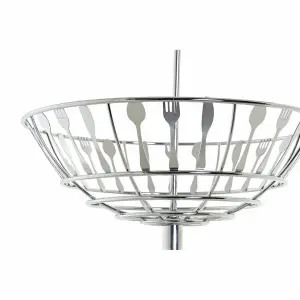 Μεταλλικό και πλαστικό καλάθι για φρούτα DKD Home Decor (x12) image-1