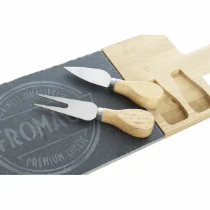 Tagliere in bambù e ardesia DKD Home Decor image-1