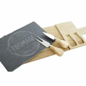 Tagliere in bambù e ardesia DKD Home Decor image-2