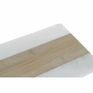 Rectangular bamboo marble and plastic cutting board DKD Home Decor image-2