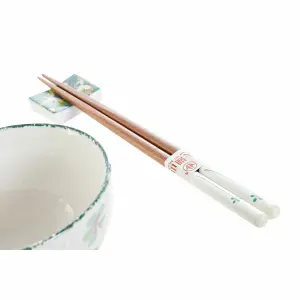 Σετ σούσι πορσελάνης ξύλο DKD Home Decor 25x25x6,5 cm image-2