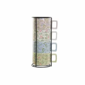 Metal dolomite coffee cup DKD Home Decor (x4) image-0