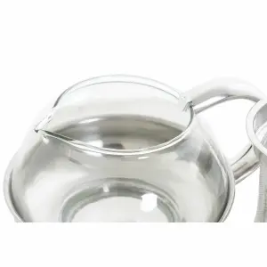 Theepot roestvrij staal glas kunststof DKD Home Decor image-2