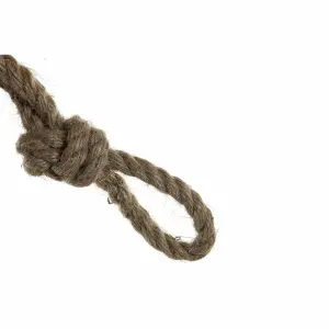 Metal, glass and rope candleholder DKD Home Decor image-3