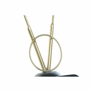 Horloge de table en verre et fer DKD Home Decor Vintage image-1