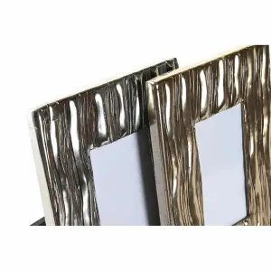 Cornice foto in alluminio e vetro moderno DKD Home Decor 21x1x26 cm (x2) image-0