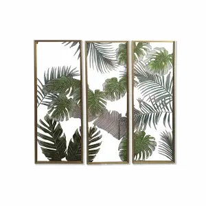 Tropisches Bild Blatt einer Pflanze DKD Home Decor 122x3x122 cm (x3) image-0