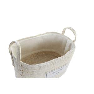 Cotton storage basket DKD Home Decor 34x23x20 cm (x3) image-2