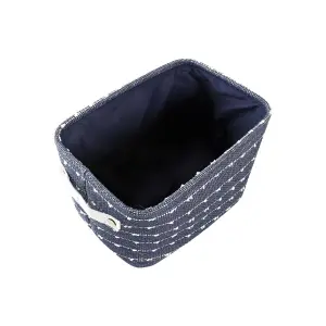 Καλάθι αποθήκευσης από πολυεστέρα DKD Home Decor 38x28x25 cm (x3) image-2