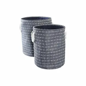 Καλάθι αποθήκευσης από πολυεστέρα DKD Home Decor 38x38x47 cm (x2) image-0