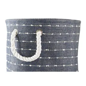 Καλάθι αποθήκευσης από πολυεστέρα DKD Home Decor 38x38x47 cm (x2) image-3