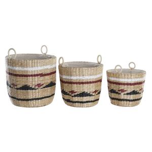 s3028969-panier-de-rangement-polyester-colonial-fibre-dkd-home-decor-38x38x36-cm-x3-blanc-noir-bordeaux-naturel-tu