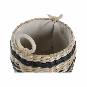 Panier de rangement fibre naturelle colonial DKD Home Decor 30x30x25 cm (x3) image-2