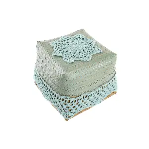 Panier de rangement coton bambou DKD Home Decor 22x27x27 cm (x3) image-3