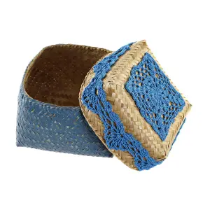 Panier de rangement coton bambou DKD Home Decor 22x27x27 cm (x3) image-2