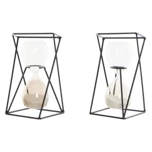 Μεταλλική και γυάλινη κλεψύδρα DKD Home Decor image-0