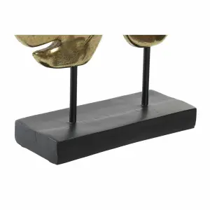 Dekoracyjna figurka liścia tropikalnej rośliny wykonana z metalu i żywicy DKD Home Decor image-2