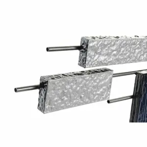 Modern abstract metal wall decoration DKD Home Decor image-2