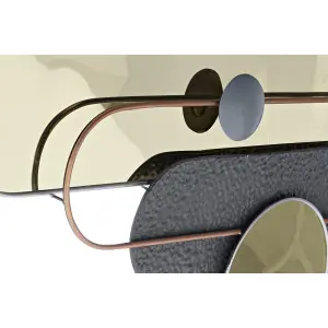 Μοντέρνα μεταλλική διακόσμηση τοίχου PVC DKD Home Decor image-2