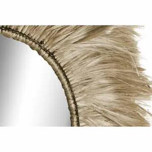 Miroir mural ronde en jute et verre DKD Home Decor image-2