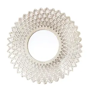 Wandspiegel aus Glas Holz mdf gebeizt DKD Home Decor 90x2,5x90 cm