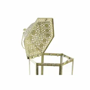Lantaarn van glas en metaal DKD Home Decor image-1