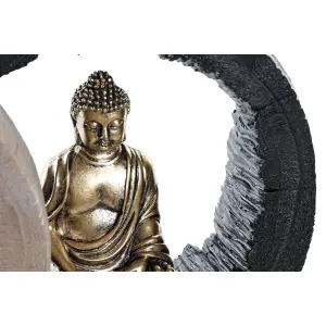 Orientalsk buddha figurine DKD Home Decor 20,8x6x18,5 cm (x2) image-2