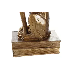 Koloniální knižní stojan z pryskyřice DKD Home Decor Léopard 16x11x33 cm (x2) image-2