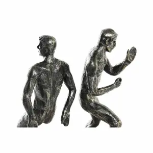 Βιβλιοστάτης ξύλινος με ρητίνη DKD Home Decor Homme Loft 30,5x11x26 cm (x2) image-1